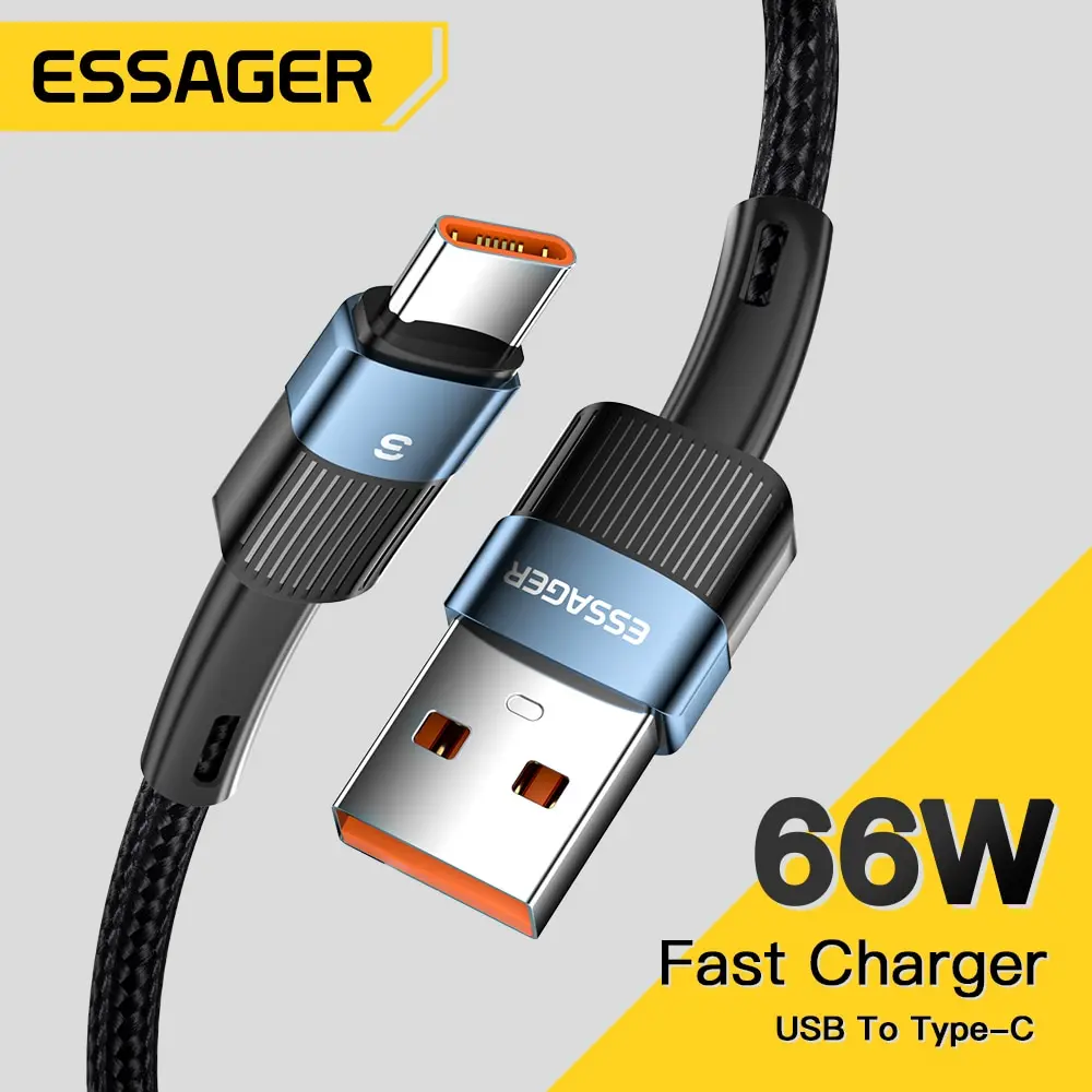 Kabel USB typu 6A typu C szybkie ładowanie dla Huawei P40 Pro P30 66W przewód do ładowarki do Samsung S21 Ultra S20 Poco