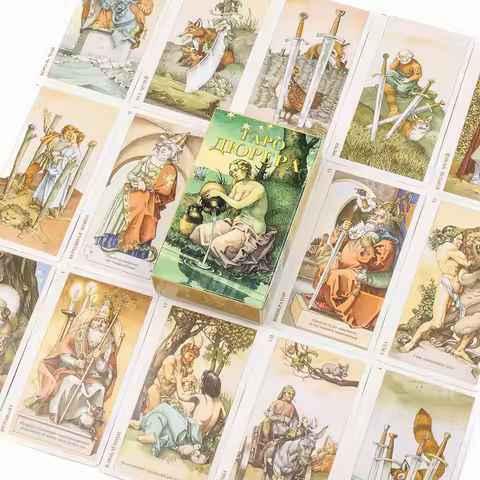 ТАРО ДЮРЕРА Tarot Durera Deck 78pcs Witch Divination Oracle Cards Family Party Entertainment Board Game for Spiritual