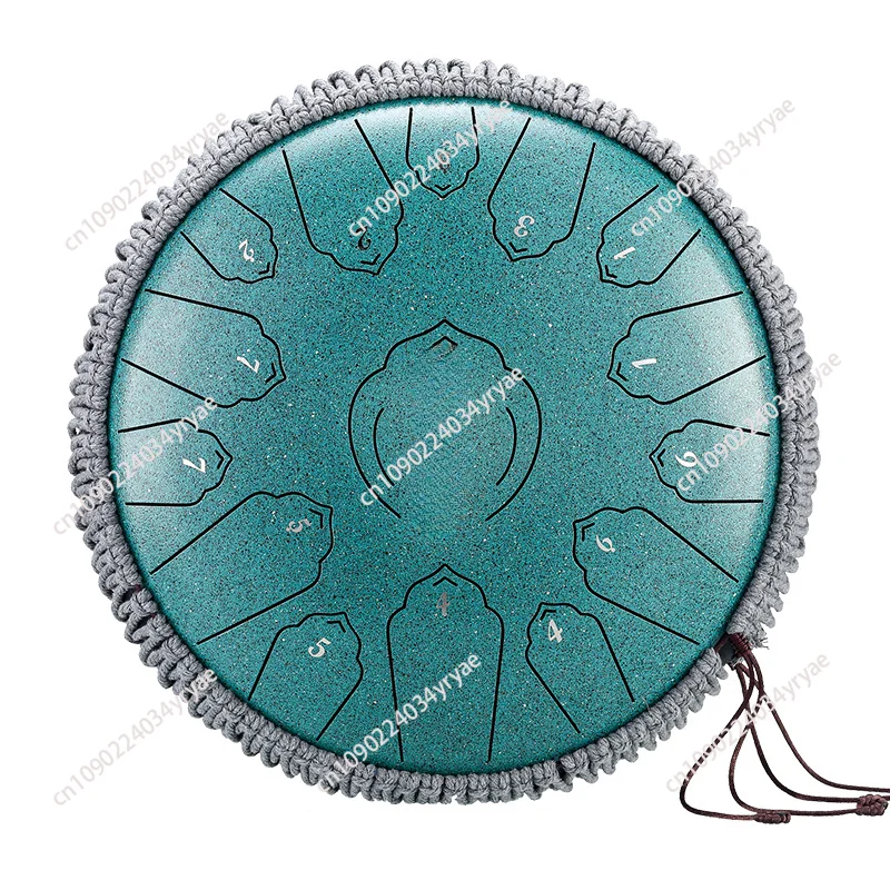 Ethereal Drum Instrument 15-tone 14-inch Steel Tongue Drum Hand Disc Worry-free Hollow Drum Percussion Instrument