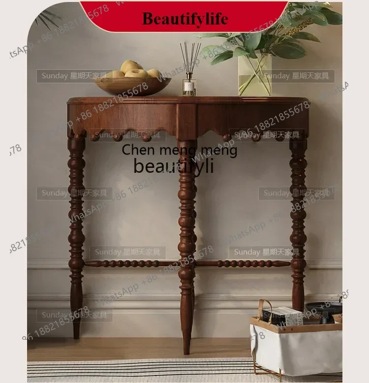G153 S American porch cabinet Roman column wall cabinet Living room porch table can be customized