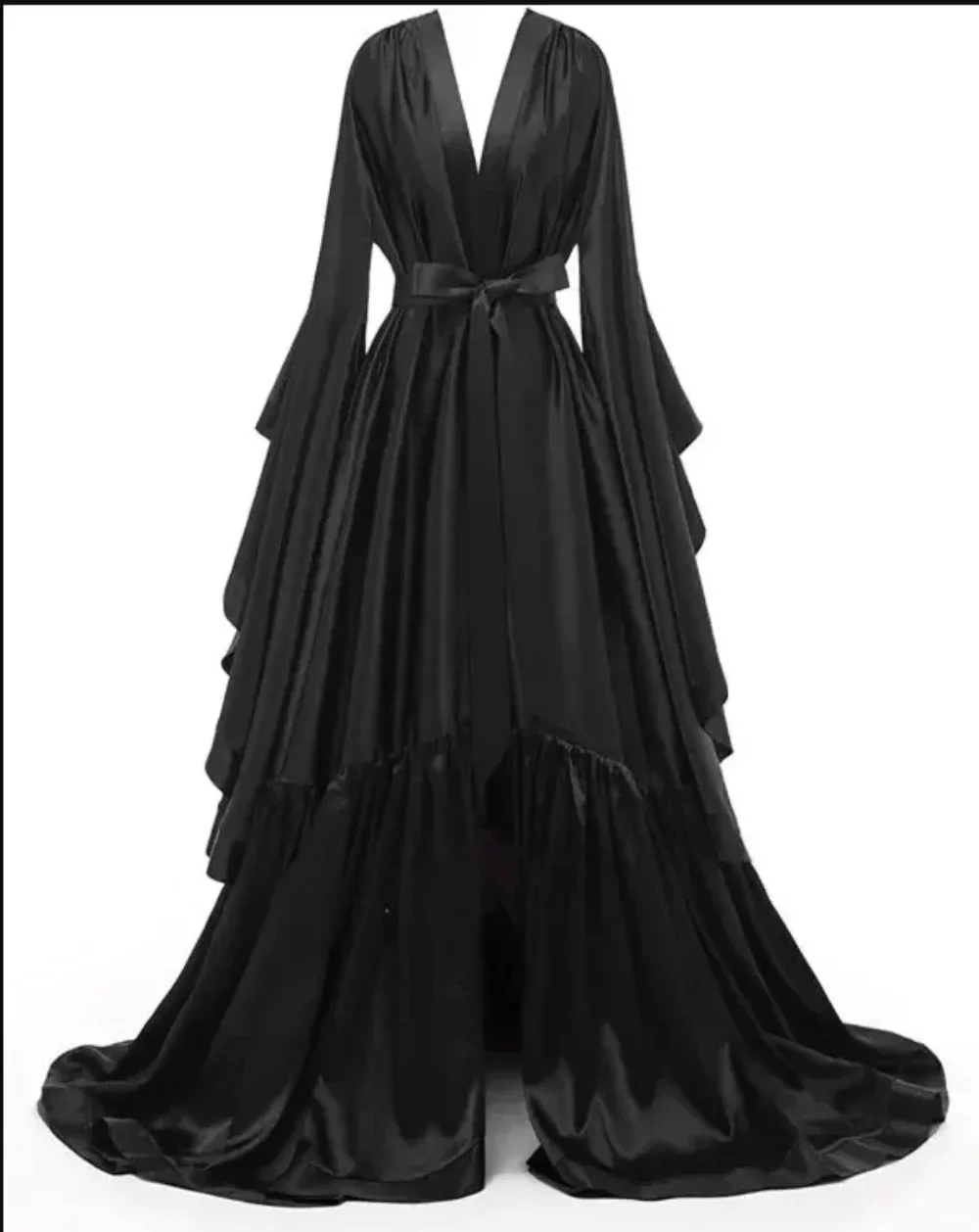 Braut Robe elastische Satin Brautjungfer Hochzeit Single Party Pyjamas Badeanzug Robe