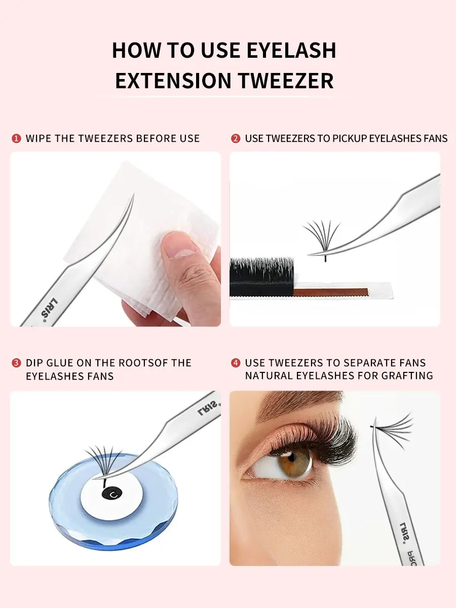 Grafting Eyelash Tweezers Beauty Eyelash ProfessionalWith High Precision Clip Kind Of Universal Eyelash Clip Dolphin Clip Flowe