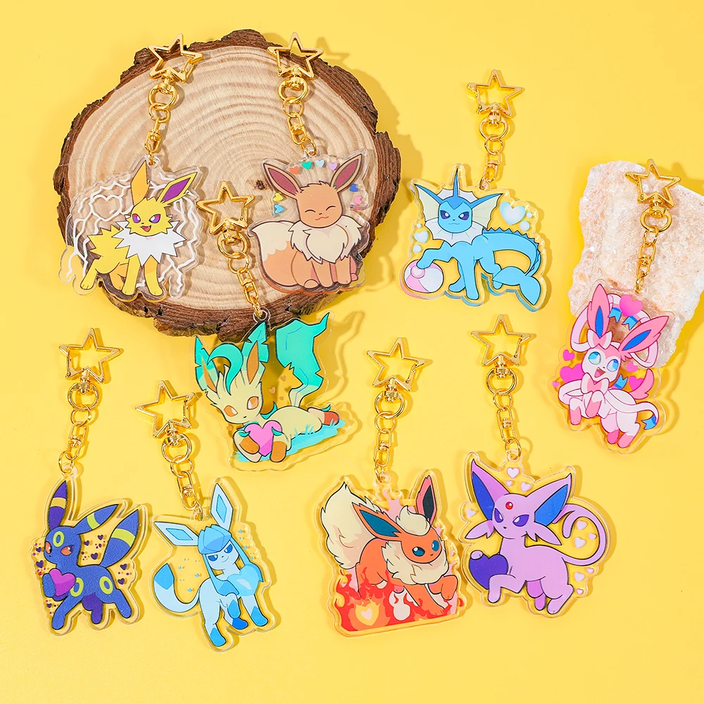 1 قطعة/9 قطعة سلسلة المفاتيح سلسلة البوكيمون-لطيف تصميم بسيط حقيبة الظهر الزخرفية شنقا زخرفة تحصيل الإكسسوارات #5