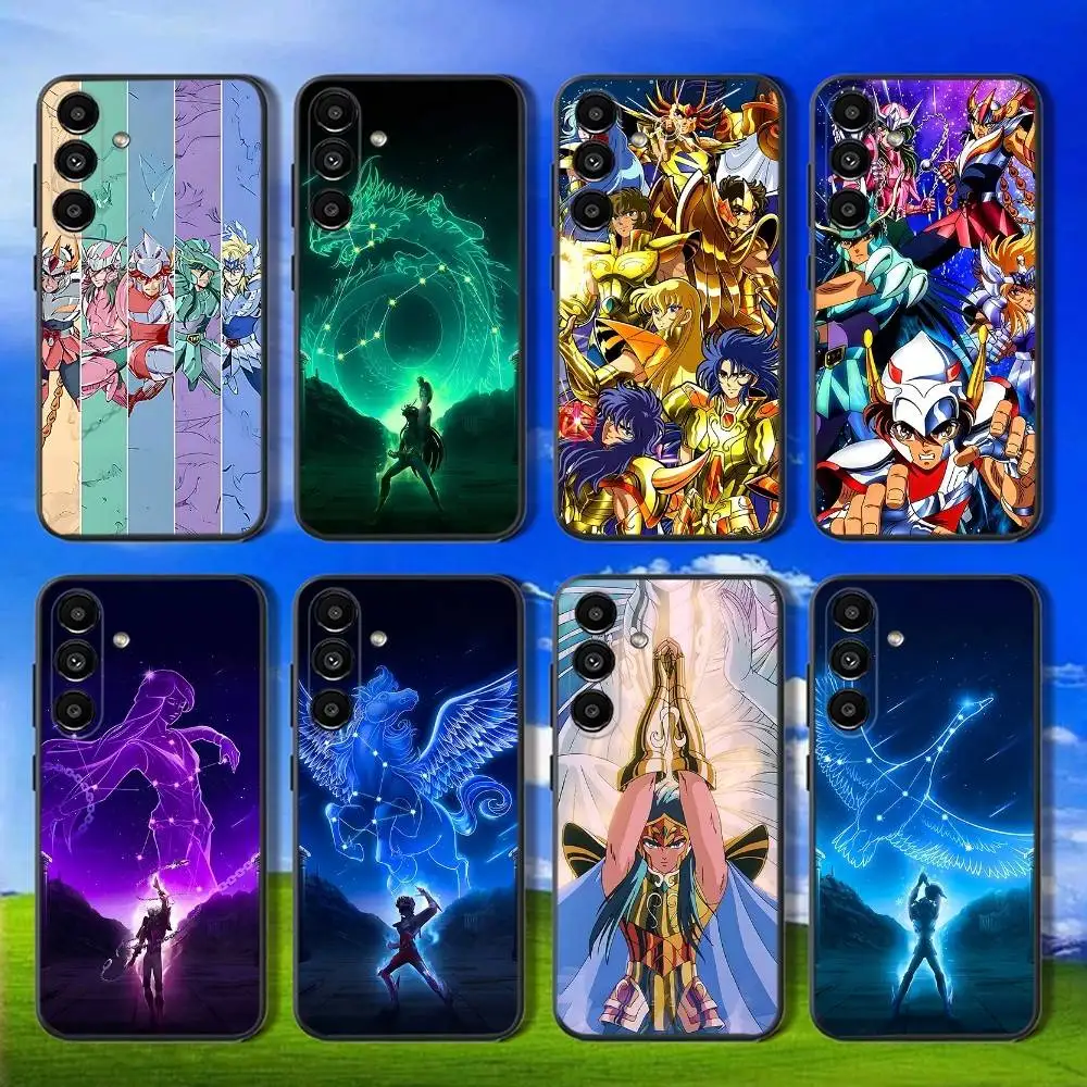 

Phone Case For Samsung Galaxy A13,A21s,A22,A31,A32,A52,A53,A71,A80,S-Saint Seiya Knights Zodiac Soft Black Shell