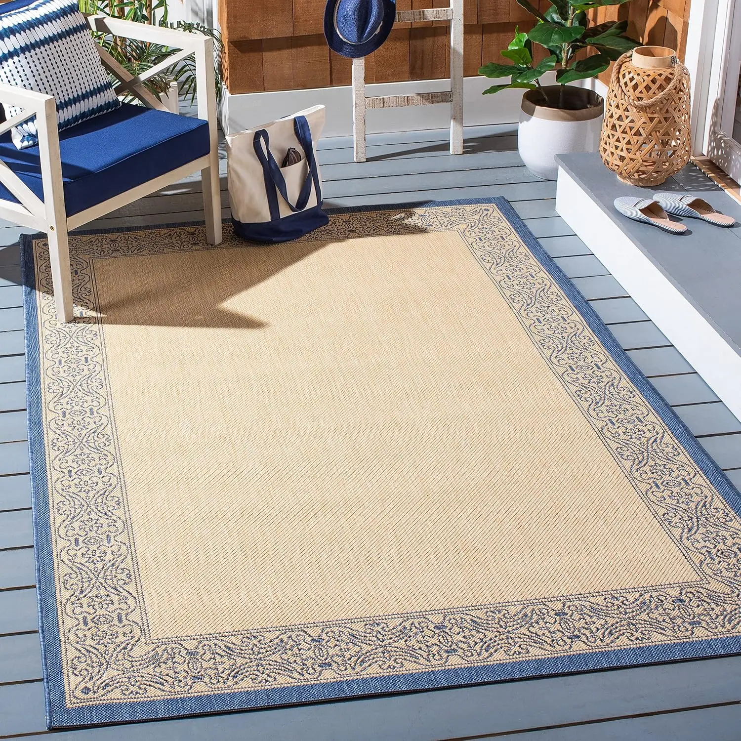 Washable Rug Outdoor Courtyard Collection - 5'3