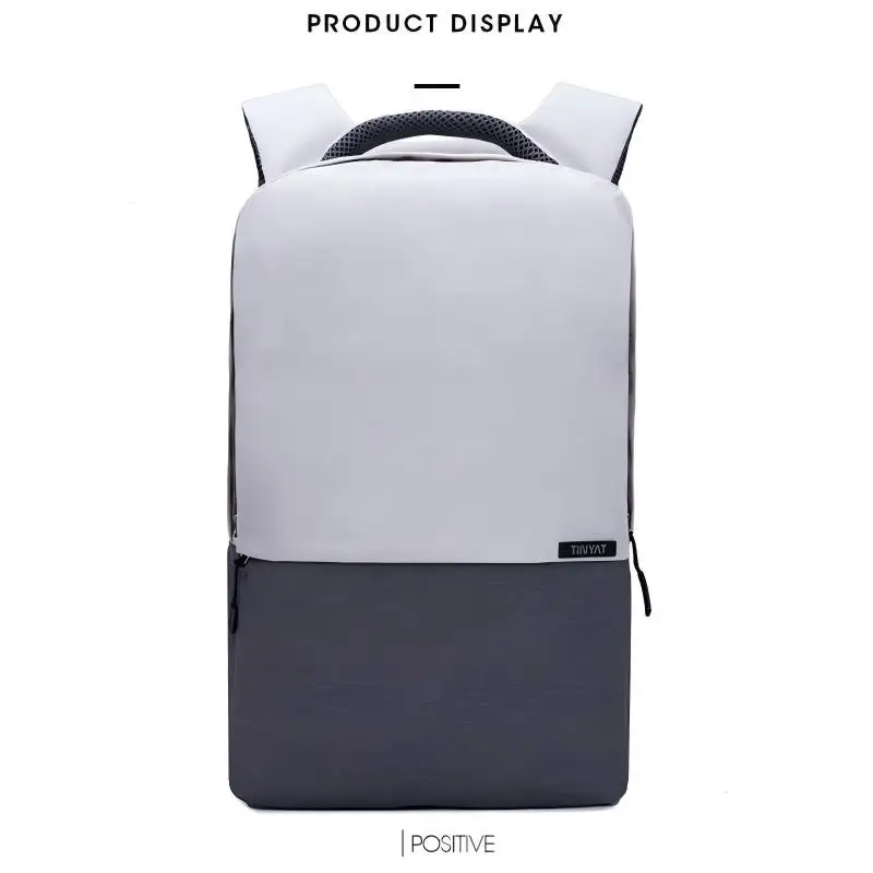 TINYAT Men's Fashion Backpacks,With USB Port Breathable Back Lightweight Travel Backpack School, Travel,  Library School Bag