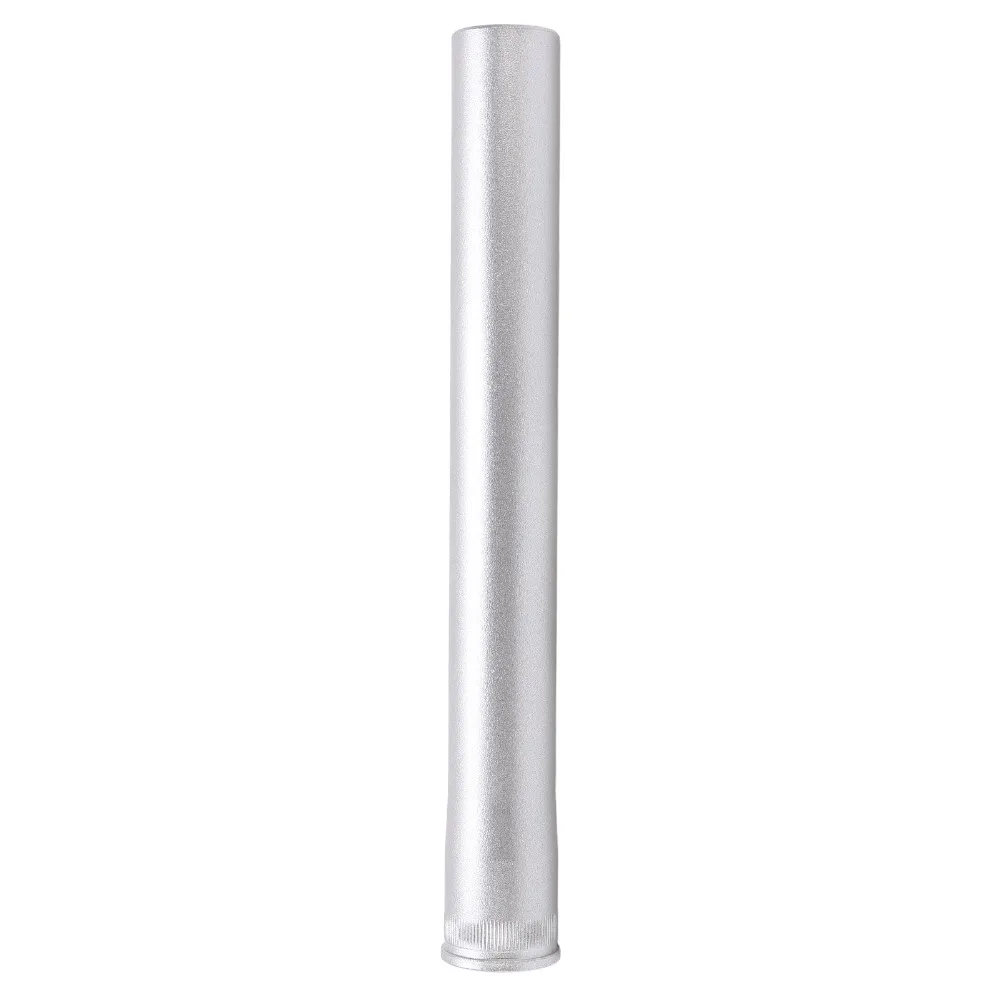 Extensor de Horquilla Delantera de Bicicleta de Aleación de Aluminio, Tubo Recto de 28.6mm de Diámetro, Extensor de Cabeza de Tubo Plateado