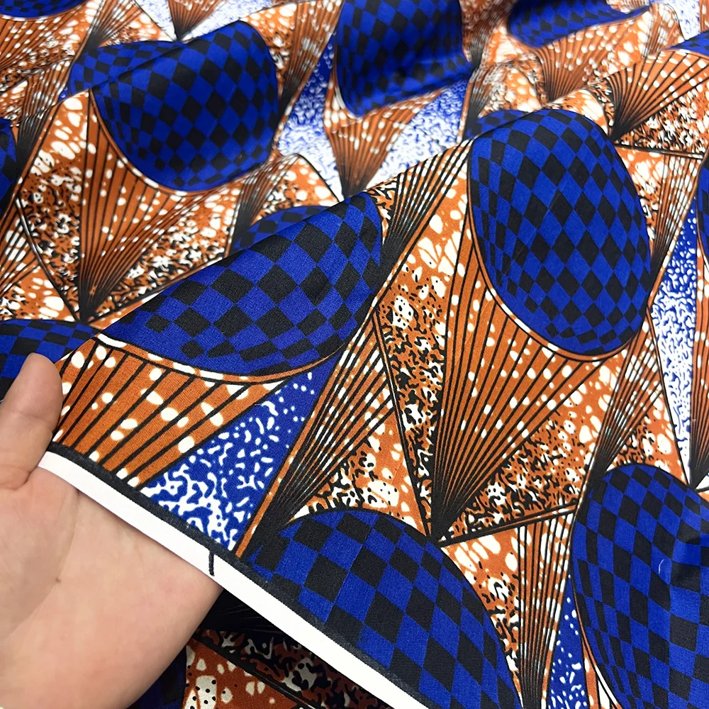 6 Yards Ankara Wax Fabric 2025 High Quality African Wax Print Fabric African Guaranteed Veritable Real Wax