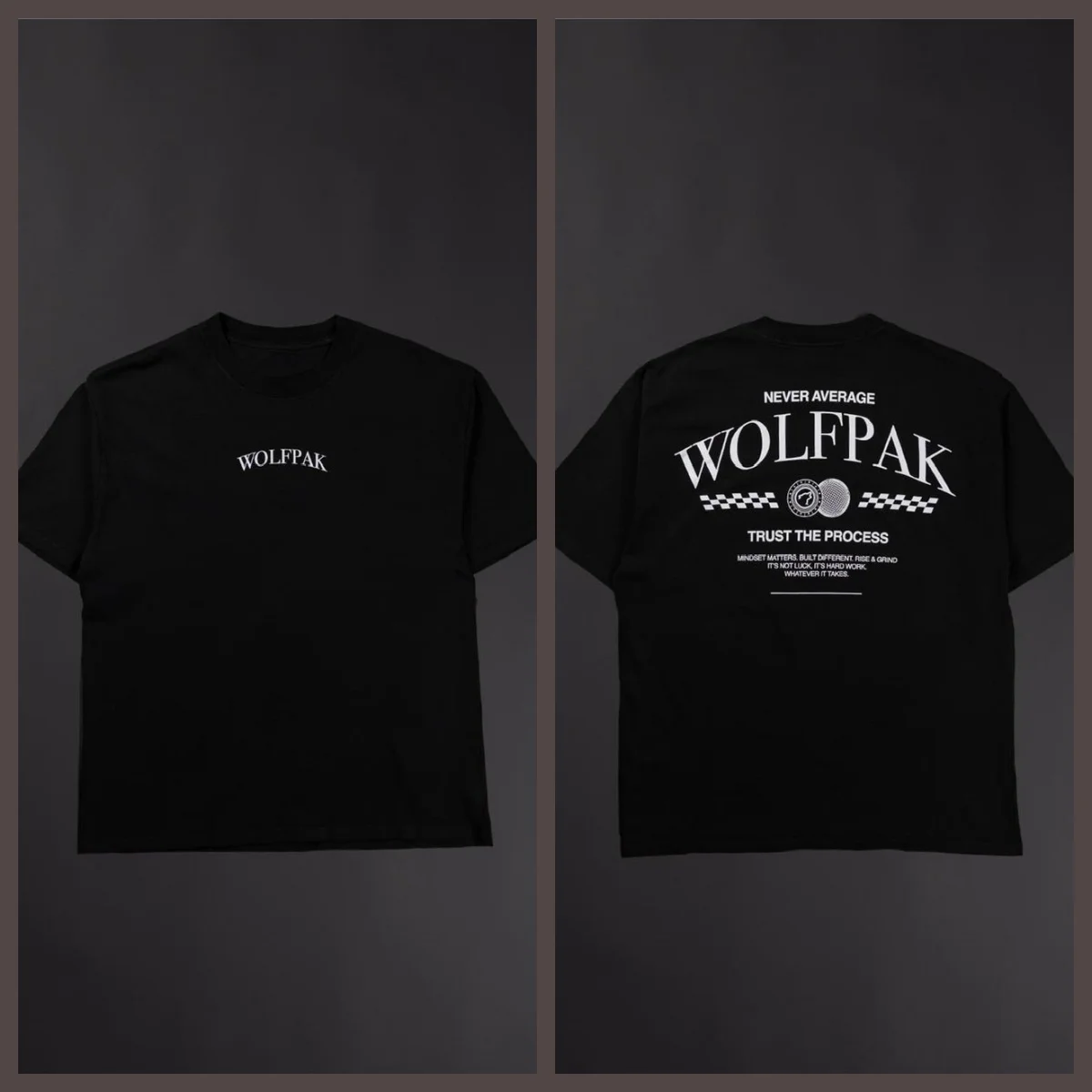 New Core _WOLFPAK TRUST_ Graphic T-Shirt GYM Daily Fitness Can Wear Cotton T-shirt To Absorb Sweat and Breathe