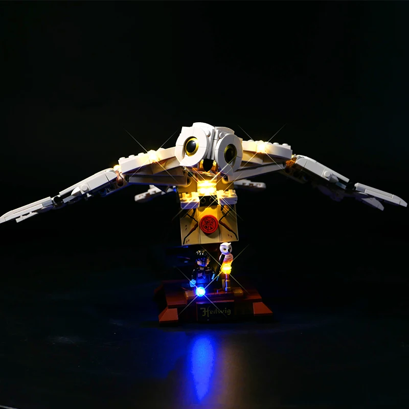 DIY LED-Licht-Kit für Lego Hedwig 75979 Eule Baustein-Set (nur LED-Licht, ohne Blöcke Modell)