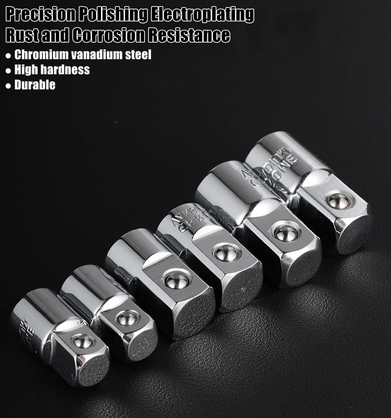 1/2,1/4,3/8 Ratschen Schraubenschlüssel Steckschlüssel Adapter Konverter Transfer Steckschlüssel Ratsche Hülse Adapter Antriebsschlüssel Verbindungskopf – Detail 7