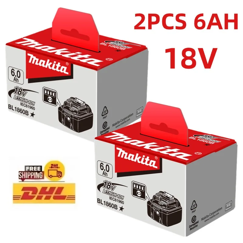 

BL1860B Original Makita 18v 6ah Battery Bl1830B Bl1860B Bl1850B Tool Batteries Compatible for Makita 18 Volt Wireless Grinder