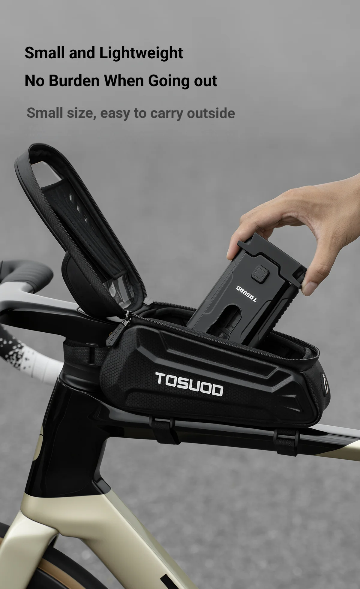 TOSUOD Tragbare Fahrrad-Fußstütze für Mountainbikes und Rennräder, Faltbarer Kurbelständer, Portabler Fahrradständer – Detail 8