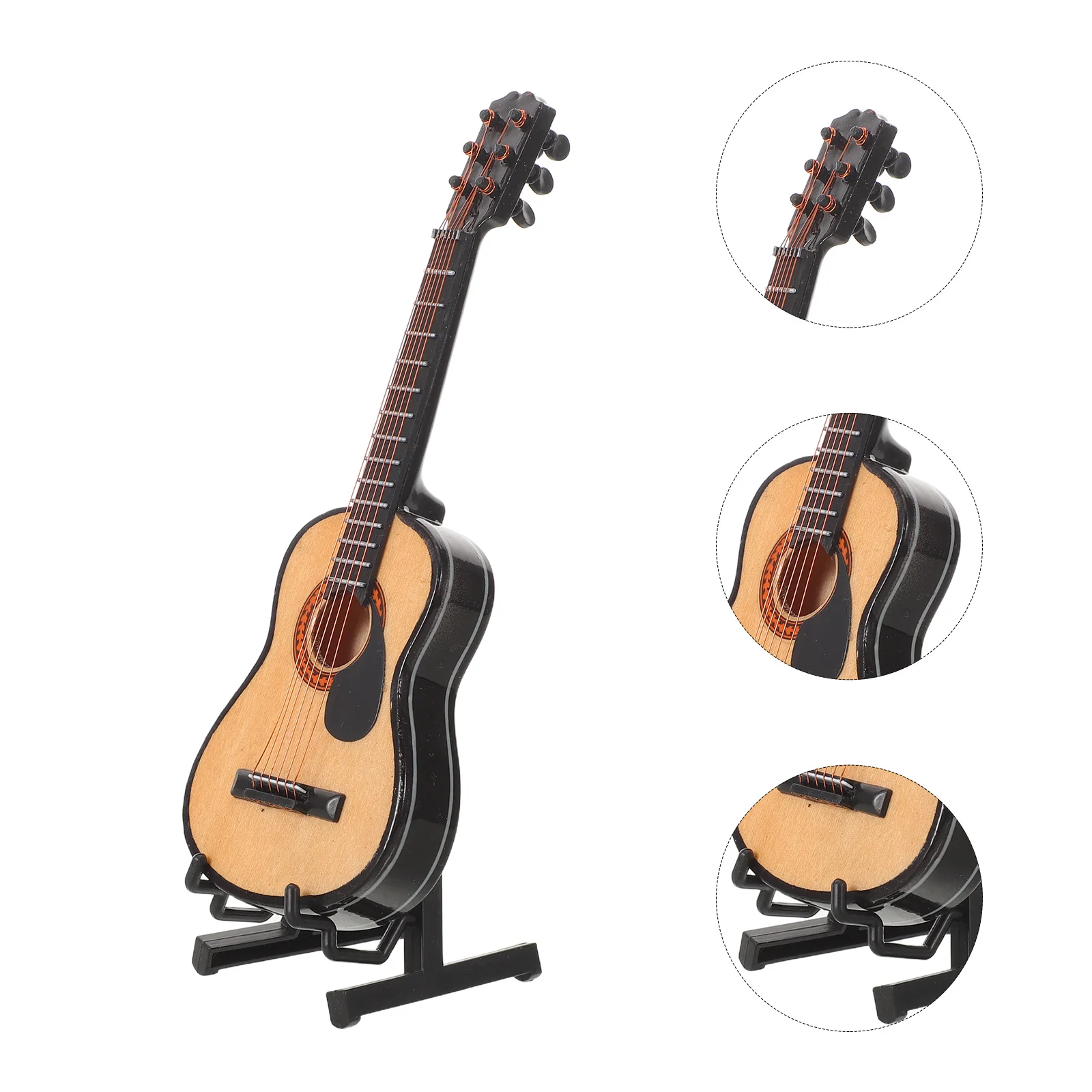 

Acoustic Simulation Guitar 38 Inch Realistic Wood Finish Handmade Musical Instrument Ideal Performance Classical Gift