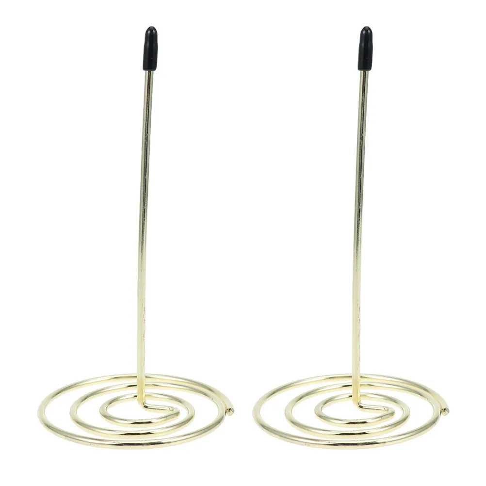 

3Pcs Menu Summons Fork Bill Receipt Holder Premium Metal Memo Organizer for Restaurant Office Check Ticket Holder Golden