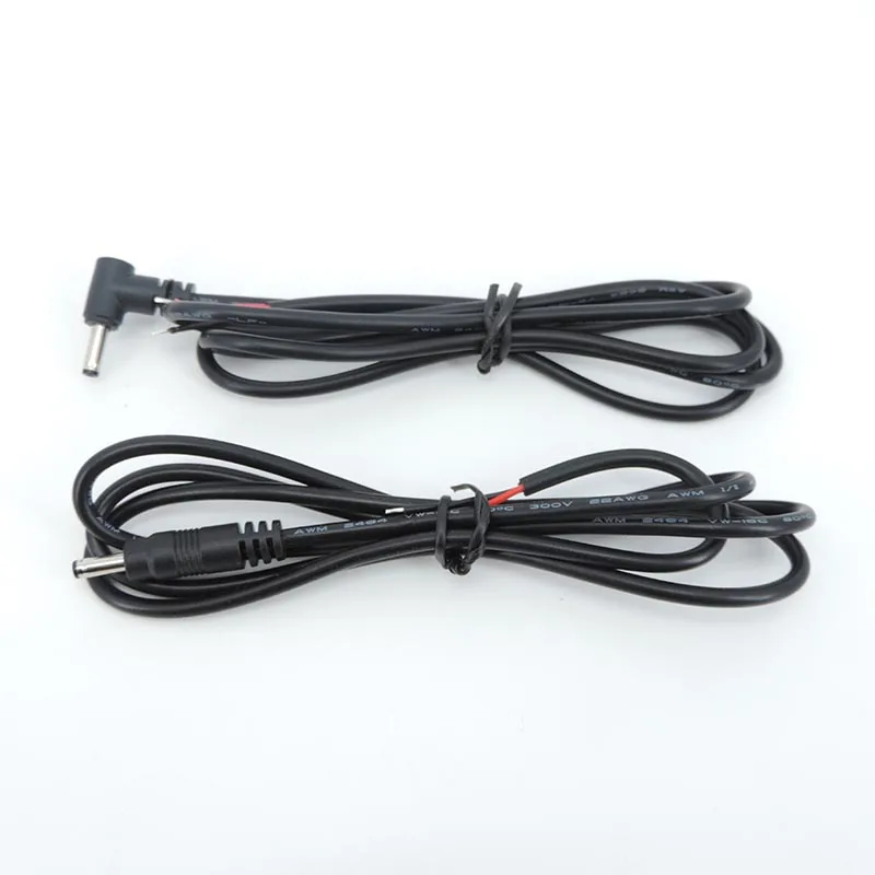 2pin DC Power 3.5x1.35mm male connector Cable 22AWG 3a Extension Cord right angel For Camera LED Lights q1