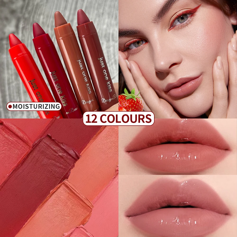Two Lipstick Sets in a Box, with a Water-Glossy Mirror Finish, Long-Lasting Moisturizing Effect, Non-Fading, Enhances Complexion, and Has a Long-Lasting Makeup Effect