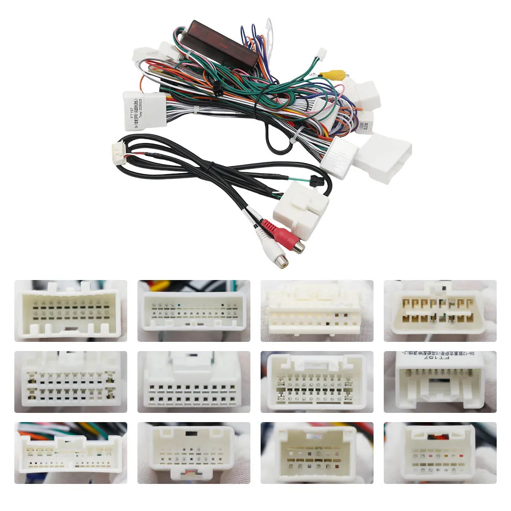 For Lexus IS 250 IS250 IS300 XE20 Car 16pin Wiring Harness Adapter Canbus Box Decoder Android Radio Power Cable Auto Accessory
