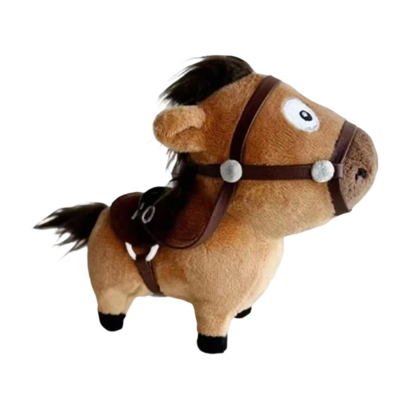 N7YF Horse Stuffed Animal Keychain Bag Charms for Purse Handbags Bag Car Keychain