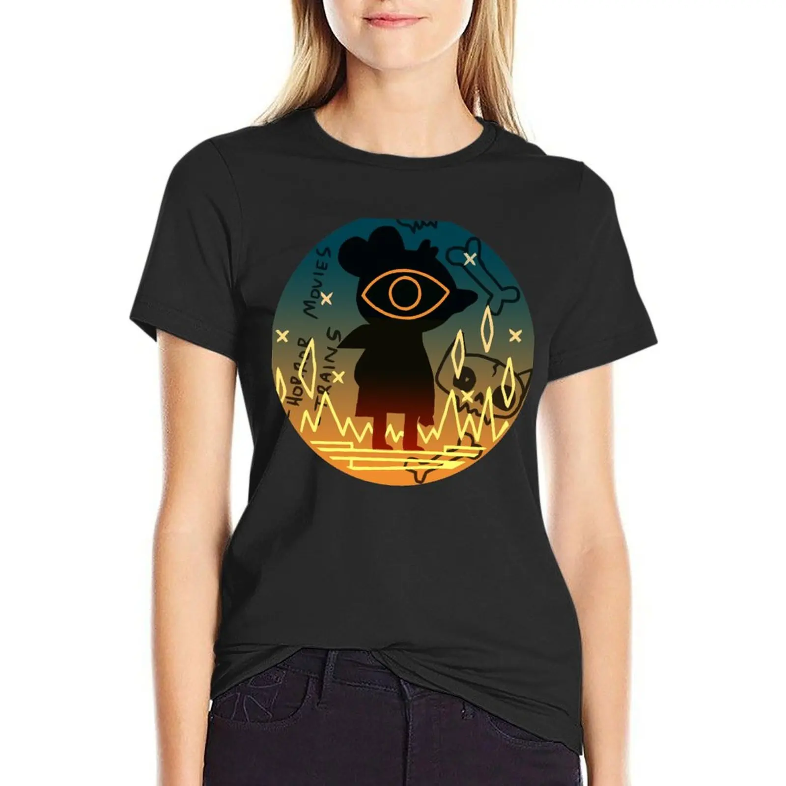 Night In The Woods Horrorshow Lori M T-Shirt lady clothes summer tops tees Women's tee shirt