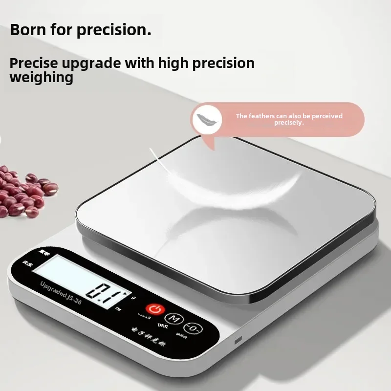 High Precision Electronic Scale Small Size 10kg Weight Measurement Tool For Kitchen Baking Food Weighing Commercial Use