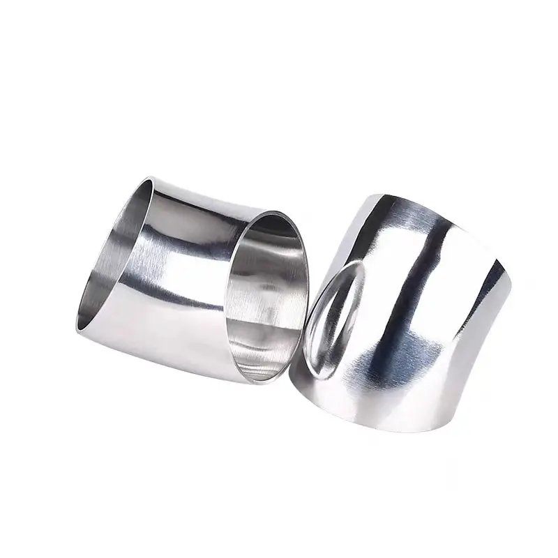 O/D 16/19/25/28/32/34/38/45/51/57/60/63mm 304 Stainless Steel Sanitary Weld 45 Degree Elbow Pipe Fitting