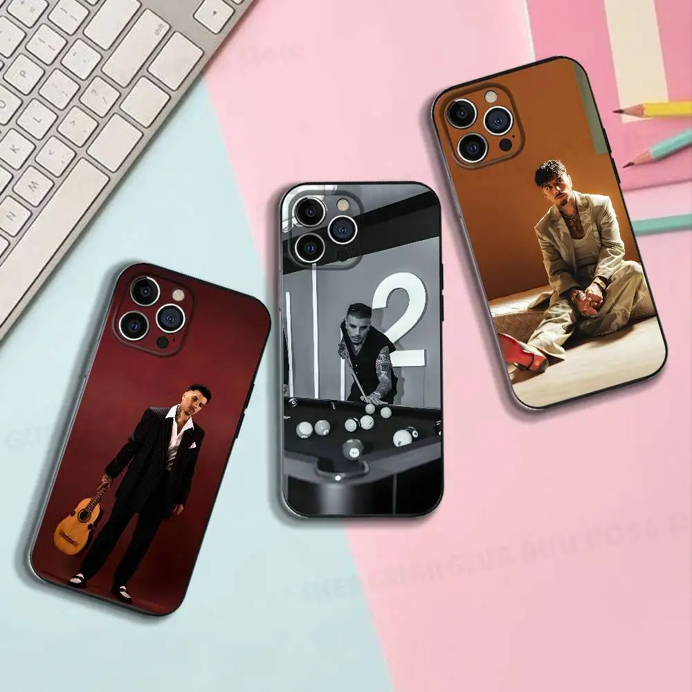 

Singer R-Rauw A-Alejandro Silicone Soft Phone Case For IPhone17,16,15,14,13,12,11 Pro Max Plus mini XS XR SE Cover