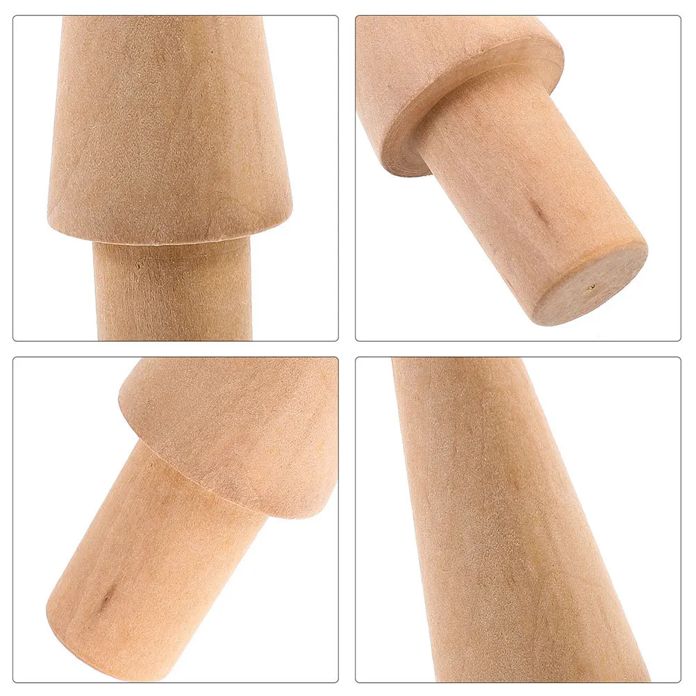 

3pcs Ice Cream Cone Molds Wood Diy Dessert Mold For Waffle Cones Yogurt Rolls Egg Rolls Baking Tool Kitchen Mold Cone Roller