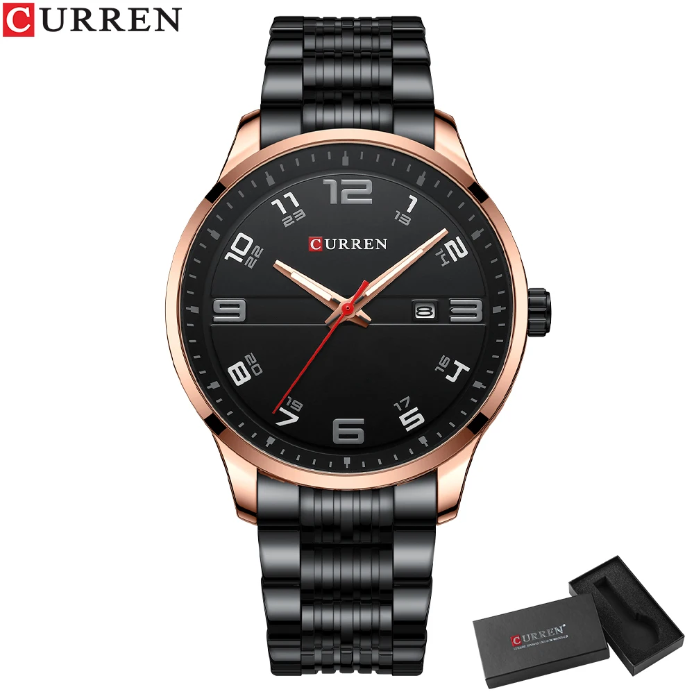 Top Luxus Marke CURREN Männer Mode Casual Business Uhren männer Quarzuhr Männliche edelstahl Armband Armbanduhr Relogio