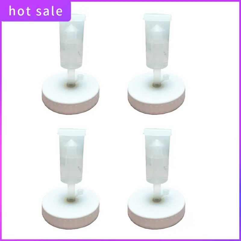 A84Z-4Pc Mouth Jars Lids Fermenting Lids With Airlocks Fermentation Kit For Making Sauerkraut In Wide Mouth Jars