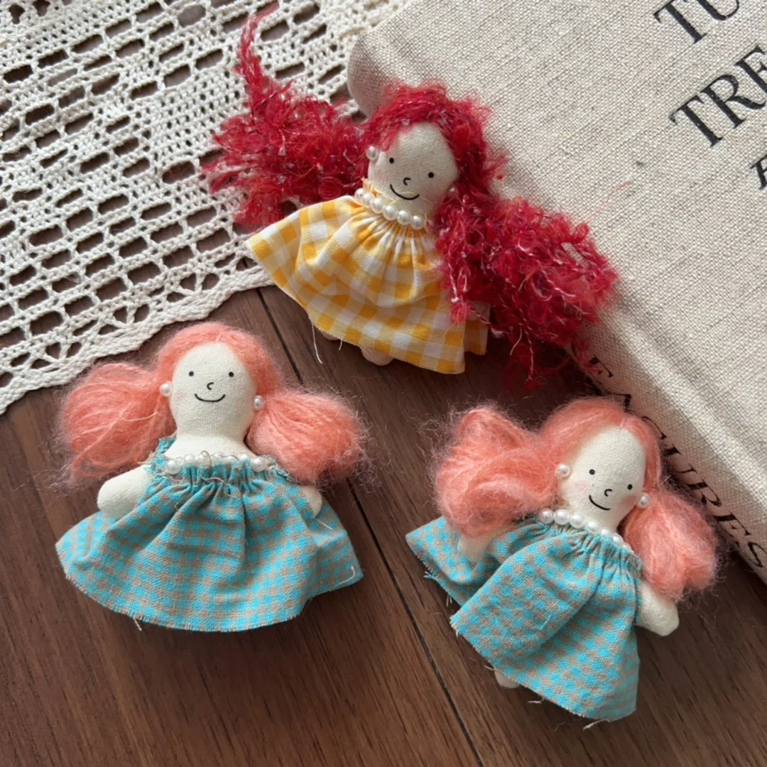 New Fabric Stuffed Cute Cartoon Doll Hair Clip Brooch Pin for Shoes Socks Necklace Bag Clothing Embellishment Premium Quality
