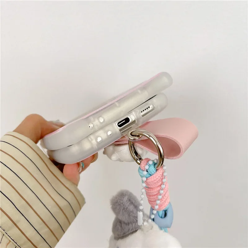 Милый чехол для телефона с кошачьими ушками и цветами для Samsung Galaxy Z, флип-чехол 6, 5, 4, 3, защитный чехол-накладка для ZFlip4, ZFlip5, ZFlip6, защитный чехол