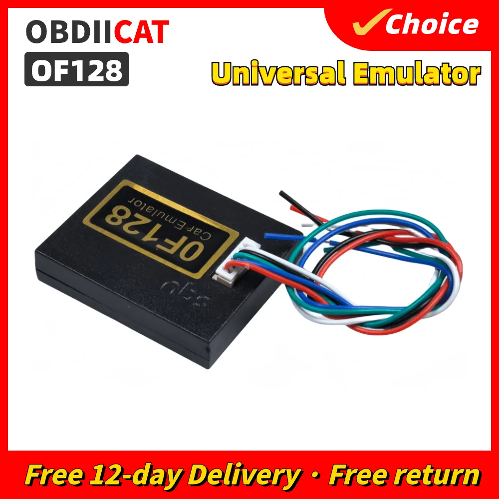 OBDIICAT Professional OF128 SQU OF128 Universal Car Emulator Supports IMMO For Seat Occupancy Sensor Tacho Programs Tool 