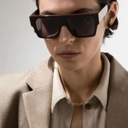 Vintage Square Sunglasses Men Women Brand Designer Fashion Sun Glasses Female Male Retro Oversized Mirror Driving Oculos De Sol