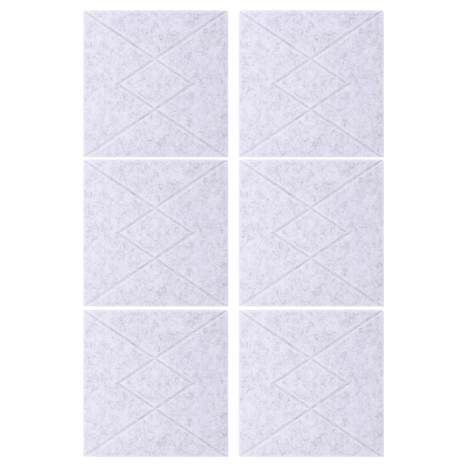 6 قطع من لوحات الحائط المصنوعة من البوليستر على شكل حرف V لامتصاص الصوت لمذكرة الفصول الدراسية في غرفة الاجتماعات المكتبية #6