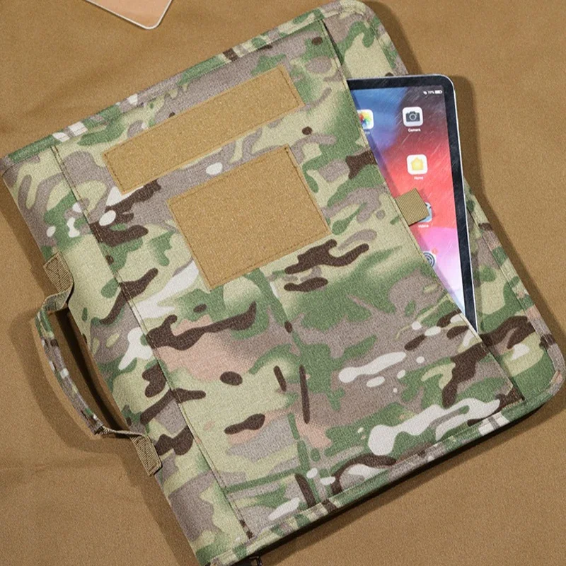 في الهواء الطلق Padfolio حلقة الموثق A4 التكتيكية غطاء للكمبيوتر الدفتري واقية دفتر الحافظة مقاوم للماء لوازم مكتبية الصيد