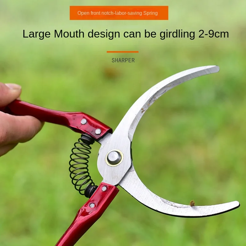 Girdling Tool Fruit Tree Girdling Shears Grape Peeling Shears Girdling Knife Garden Scissors Aluminum Iron Handle Maximum 12cm