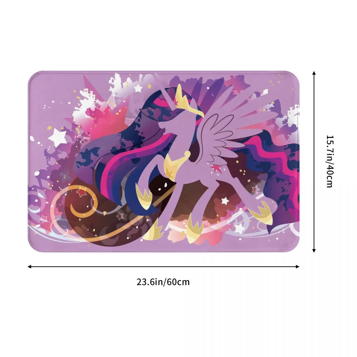 Starlight Glimmer Horse Ponies Bathroom Mat Rug Home Doormat Living Room Carpet Decor