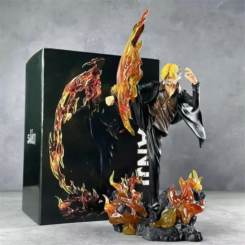 30cm Anime figura de una pieza patada la pierna Sanji GK estatua figuras de acción muñeca colección modelo juguetes regalo