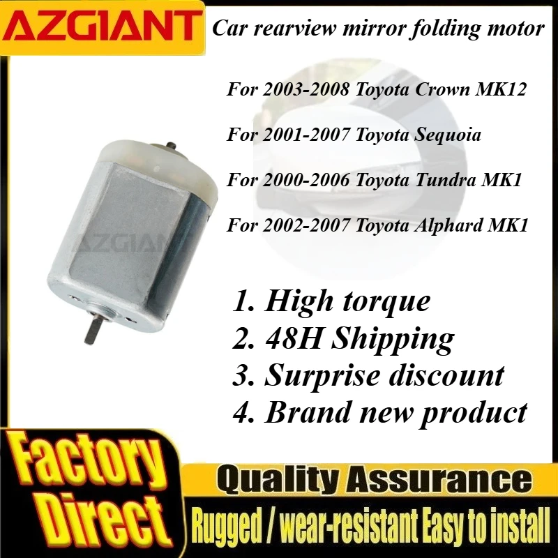 

AZGIANT Car Power Folding Unit Mirror Actuator Motor For Toyota Crown MK12 Sequoia Alphard MK1 Tundra MK1 Car Parts Repair Tools