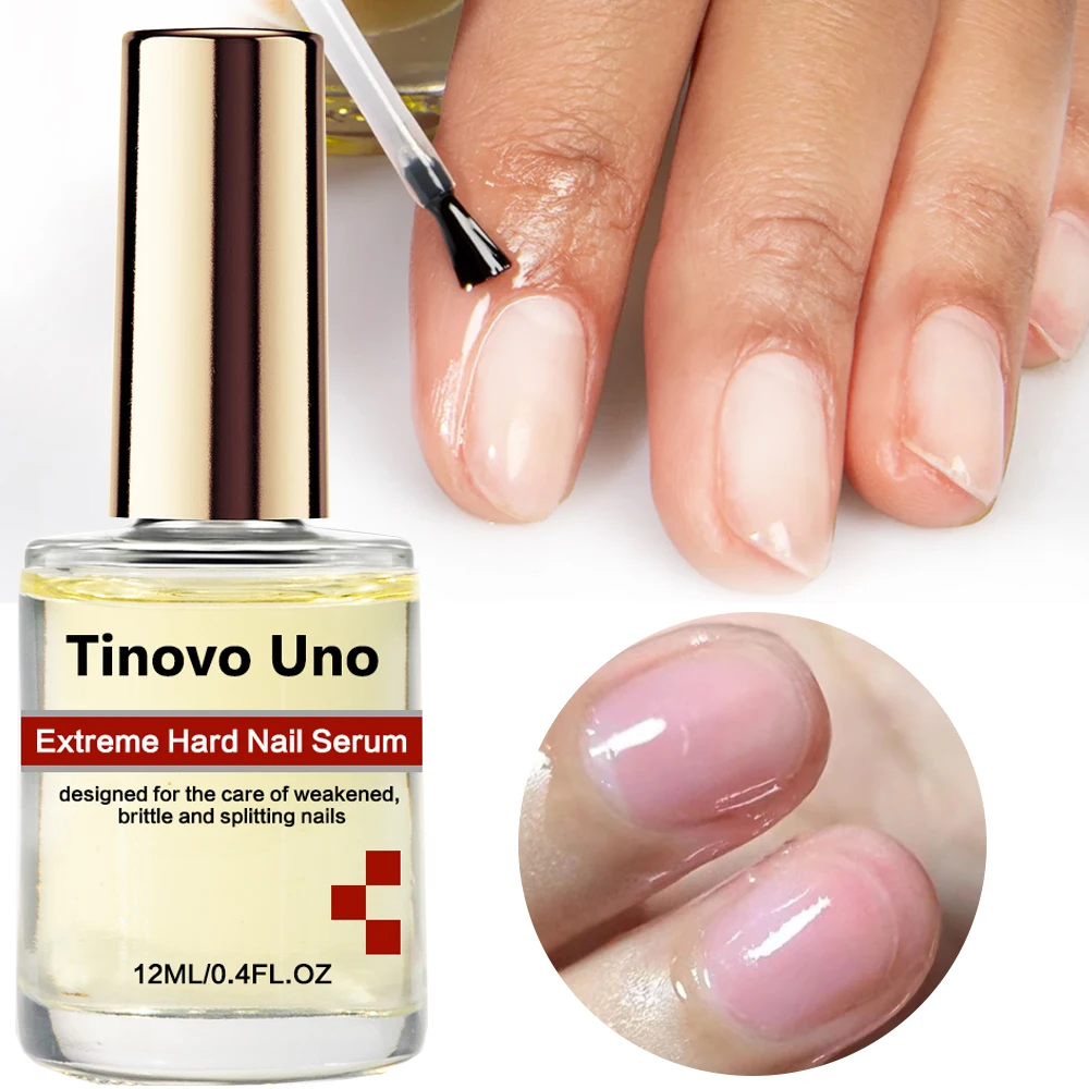 Tinovo Uno Hard Nail Serum น้ํามันหนังกําพร้าเล็บ Cares สําหรับอ่อนแอเปราะ Cracked เล็บ Keratin Nail Hardener Strengthener น้ํามัน