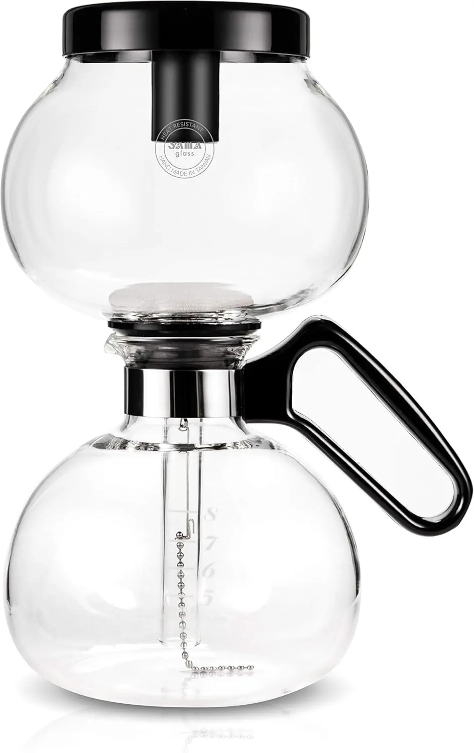 

8-Cup Stovetop Siphon Coffee Maker, 24 Oz Vacuum Brew, Heat-Resistant Glass