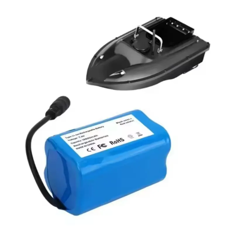 2S2P 7.4 فولت 19800 مللي أمبير بطارية ليثيوم ل T188 T888 2011-5 V007 C18 H18 RC التحكم عن بعد البحث قارب الطعم قطع الغيار