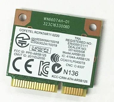 

SSEA Новинка для Atheros AR5b125 DW1506 Wifi Half Mini PCI-E для DELL Acer Toshiba