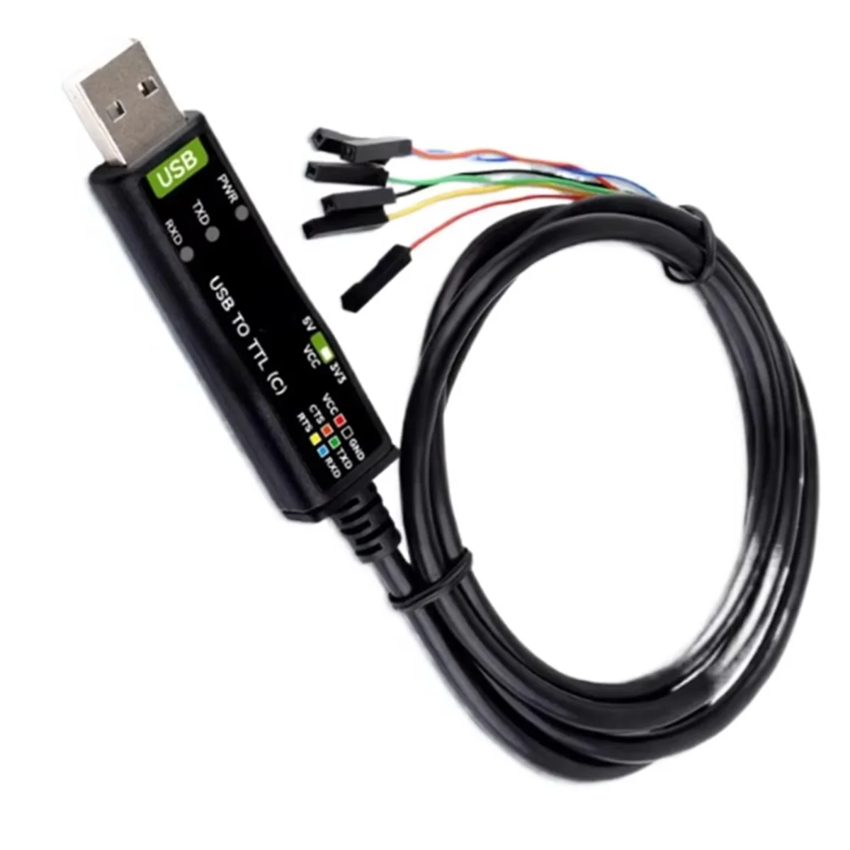 كابل تسلسلي USB من الدرجة الصناعية إلى TTL(C) 6PIN واجهة رأس فضفاضة دائرة حماية أصلية FT232RNL #5