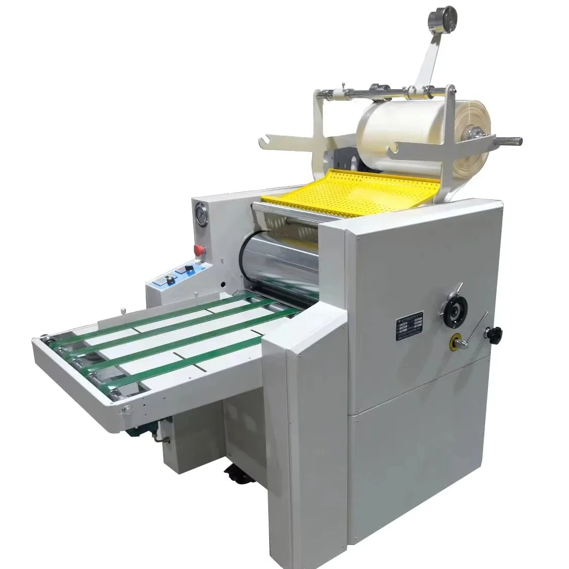 SWFM520A One-year Warranty A2+  High Pressure Hydraulic Oil Heating Manual Large Roll Laminating Machine With Rewinding