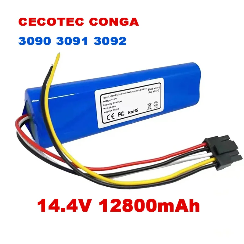 

Новые аксессуары для замены CECOTEC CONGA 3090 3091 3092 1690 1890 Аккумулятор для робота-пылесоса Pack 2090 вольт 14,4 мАч