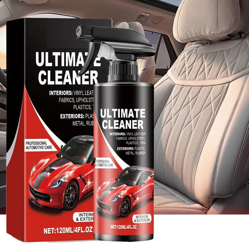 Car Dashboard Cleaner Spray Nourishing Dashboard Stain Remover 120ml Steering Wheel Cleaner Spray Leather Sofa Stain Remover