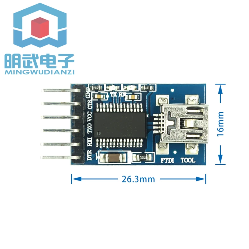 FT232RL USB إلى كابل تسلسلي تنزيل كابل تنزيل