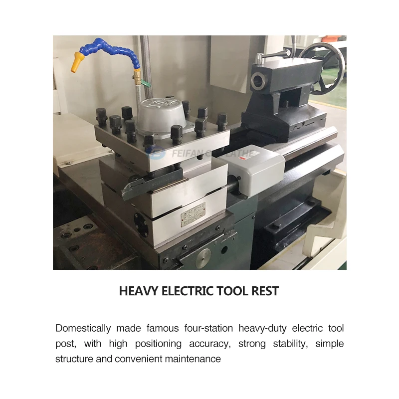 เครื่องกลึงโลหะ CNC เตียงแบน Ck6150จีน